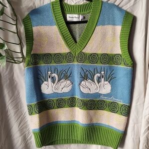 House of Sunny Swan Lake Knitted Vest